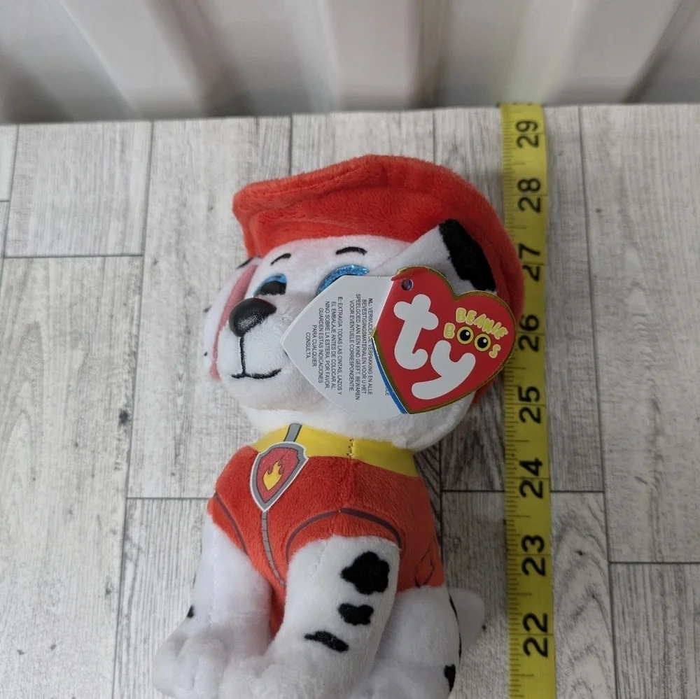 ty Beanie Babies Plush Dalmatian Dog Toy with Red Hat